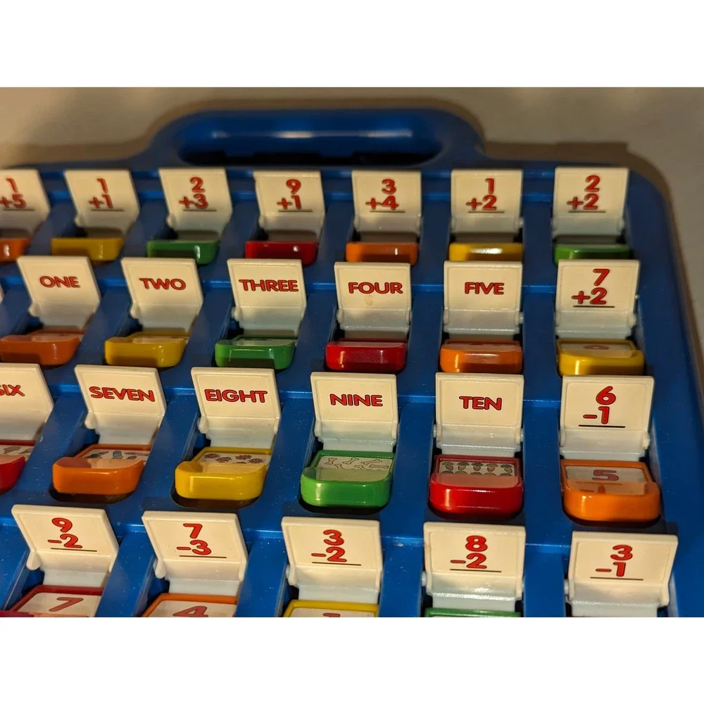Vintage 1995 Fisher Price Flip-up Numbers Count Add Subtract Math Educational